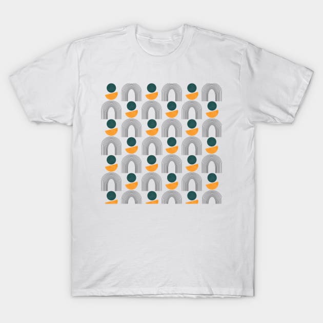 Mid century modern geometric pattern T-Shirt by SamridhiVerma18